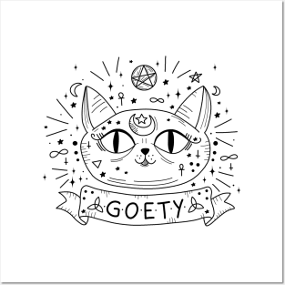 Gothic cat Posters and Art